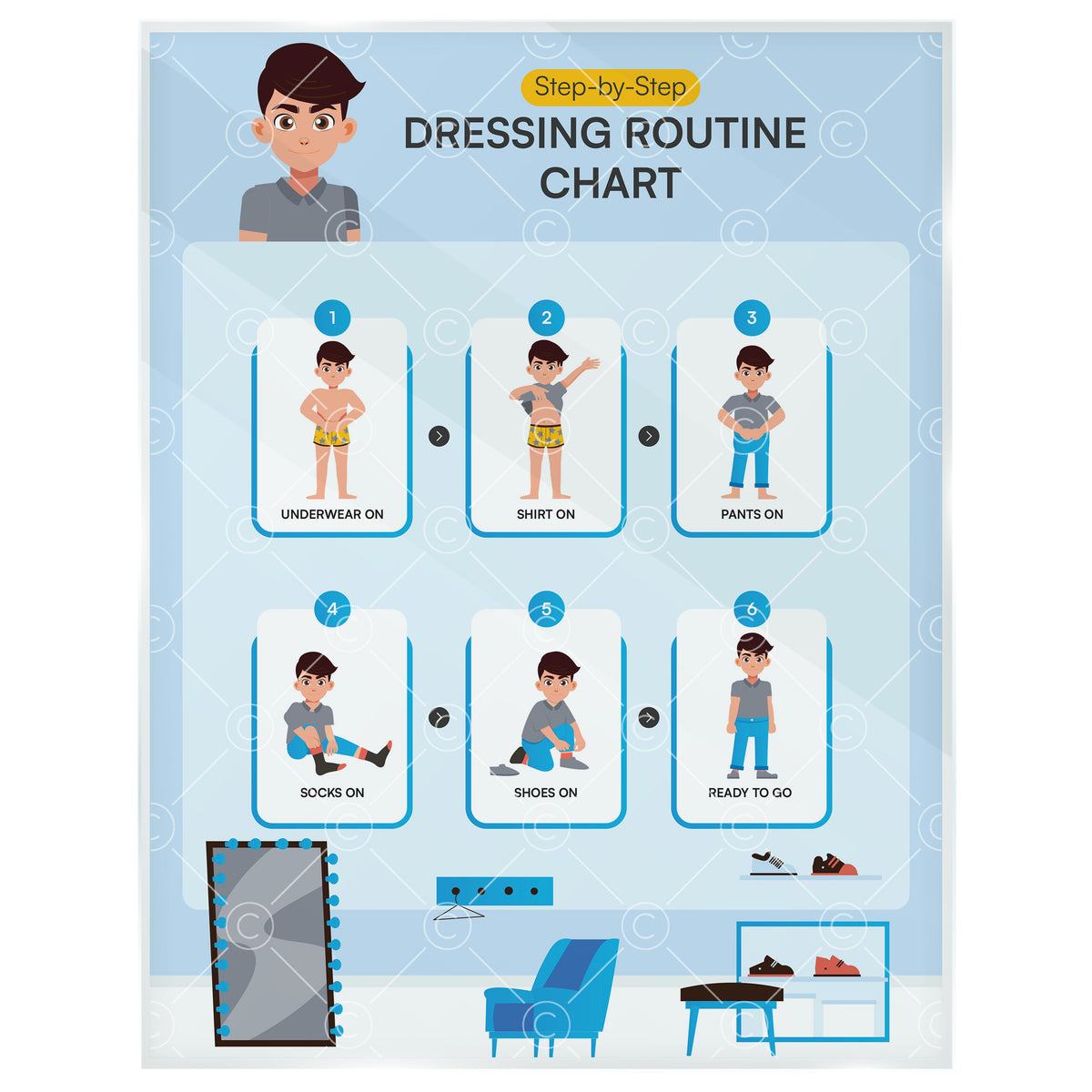 Dressing Routine Chart
