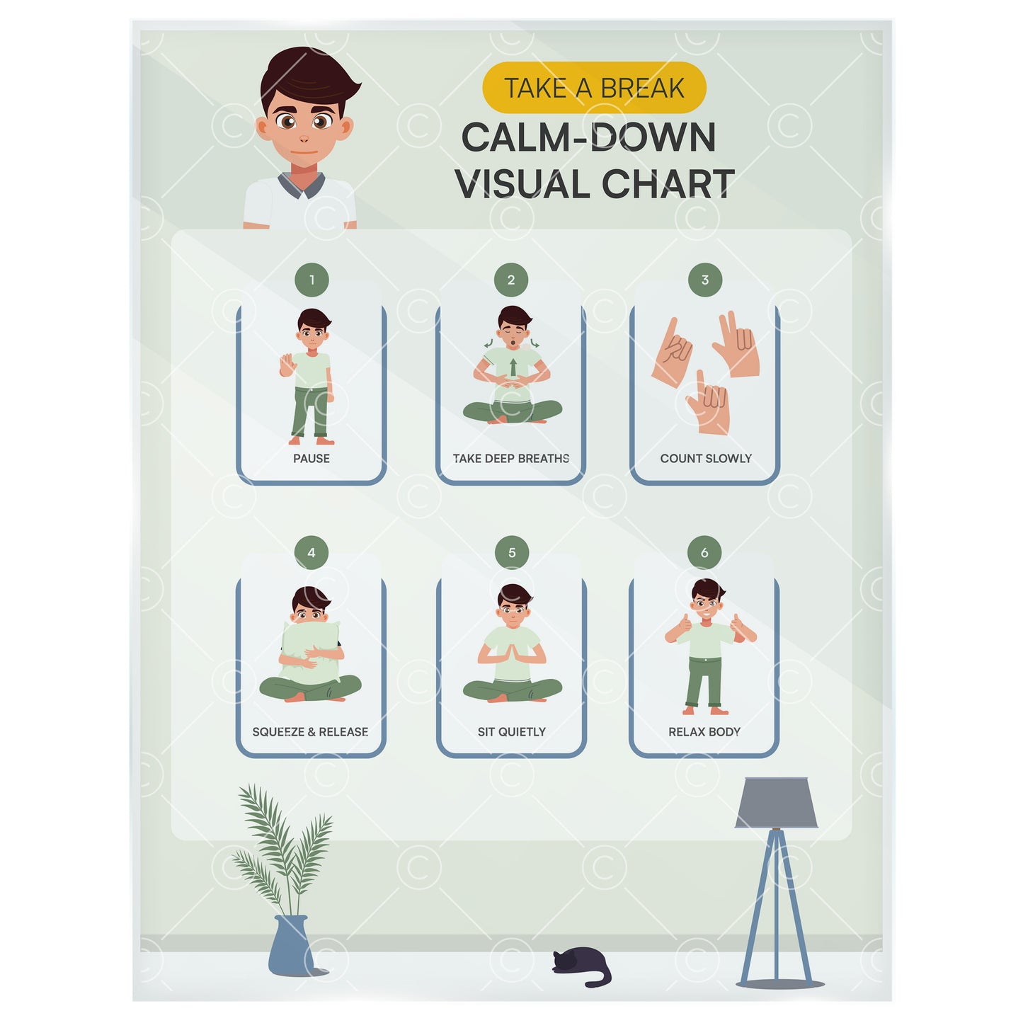 Calm Down Routine Chart